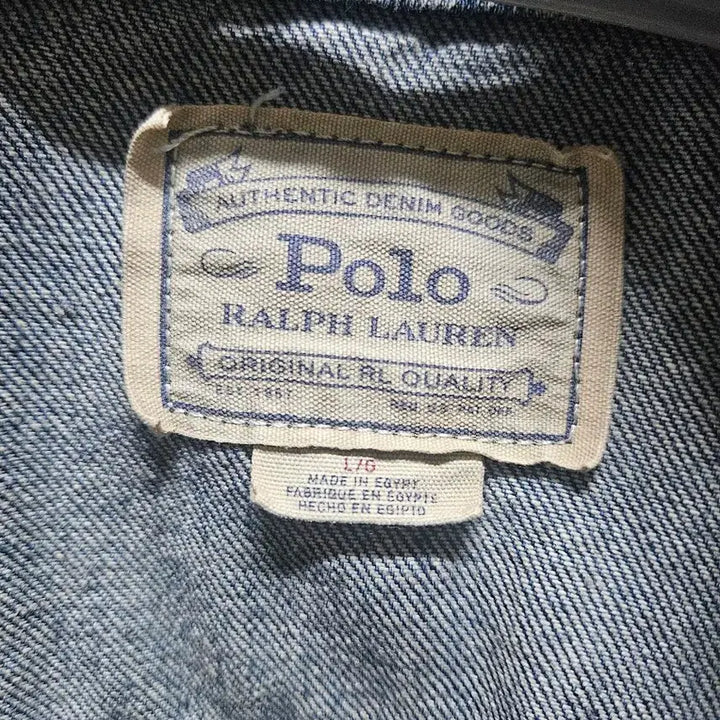 [BUNJANG] Polo Faded Denim Trucker Jacket L / 폴로 페이디드 데님 트러커 자켓 L