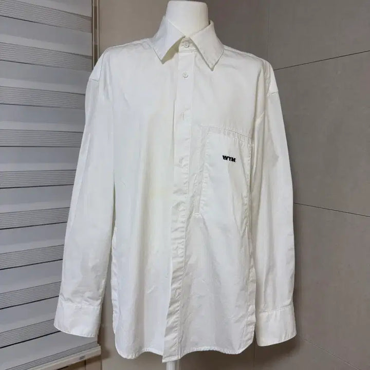 [SOLD OUT] 우영미 WYM 백로고 화이트 셔츠 44사이즈