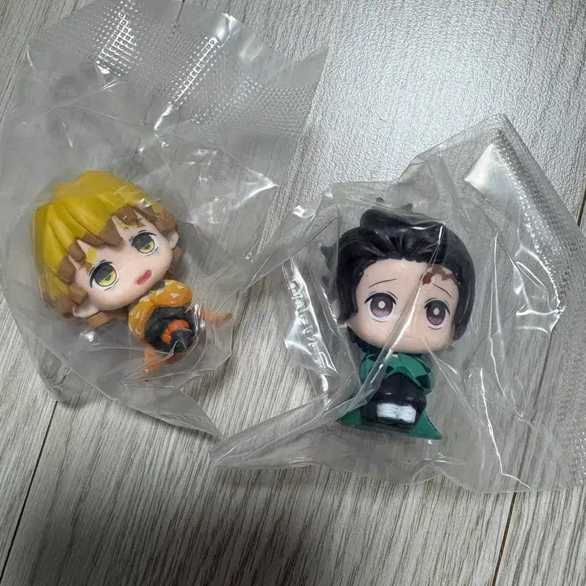 [BUNJANG] Demon Slayer Tanjiro &amp; Zenitsu Figure Bundle Set / 귀멸의칼날 마치보케 탄지로,젠이츠