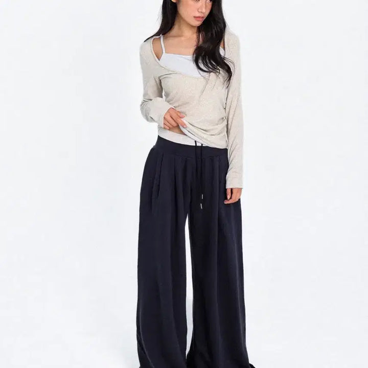 [SOLD OUT] 오운서 올드 메모리 레이어드 언발란스 롱슬리브 아이보리