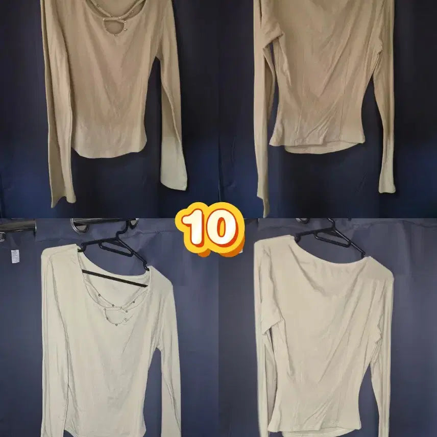 [SOLD OUT] [미사용] 새로운 여성 긴팔 티셔츠(빅사이즈 가능)