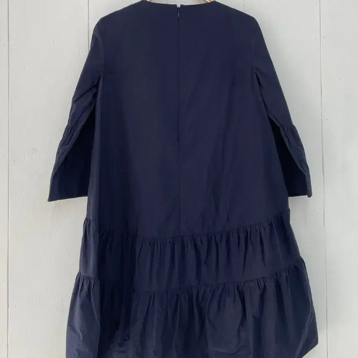 [BUNJANG] COS Navy Tiered Shirring Mini Dress / 코스(COS) 네이비 티어드 셔링 원피스