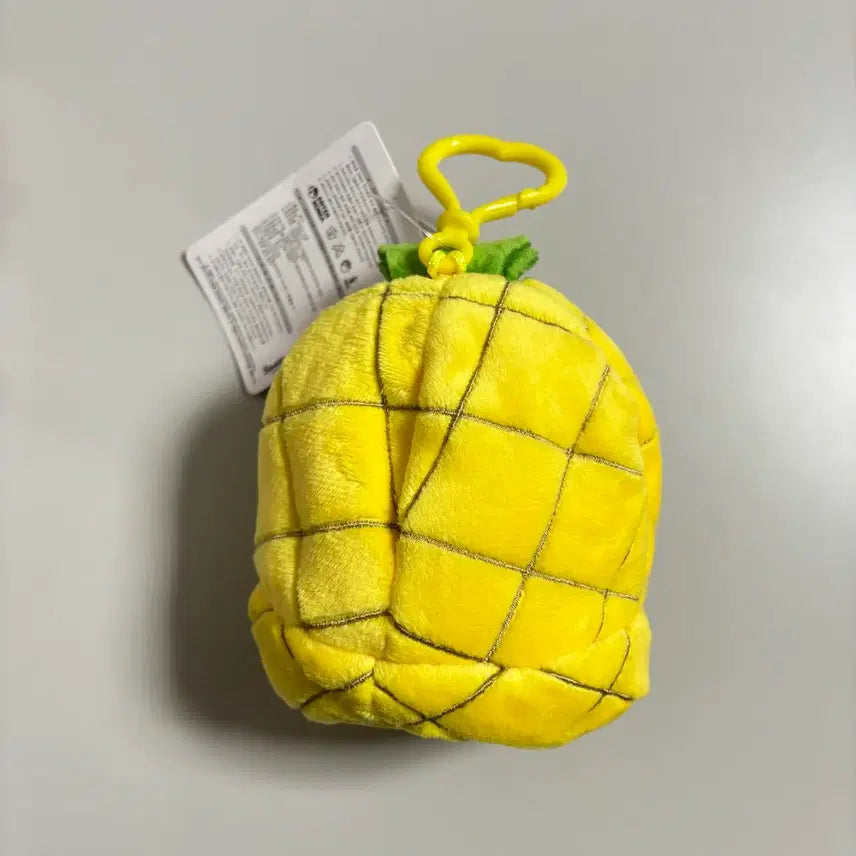 [BUNJANG] Sanrio Pompompurin Fruit House Pineapple Bag Charm Doll Keychain / 산리오 폼폼푸린 과일하우스 파인애플 가방걸이 인형 키링