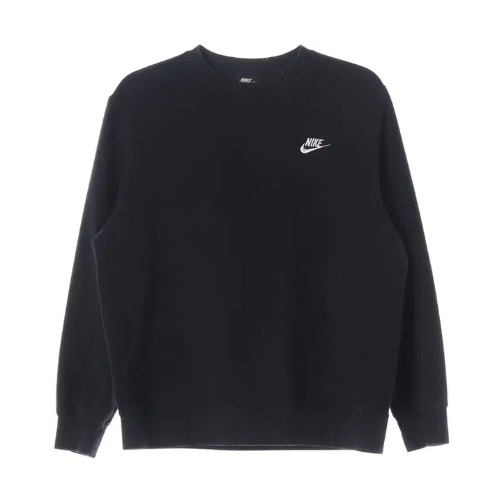 [BUNJANG] Nike Essential Small Swoosh Black Sweatshirt M / 나이키 에센셜 스몰 스우시 블랙 맨투맨 M