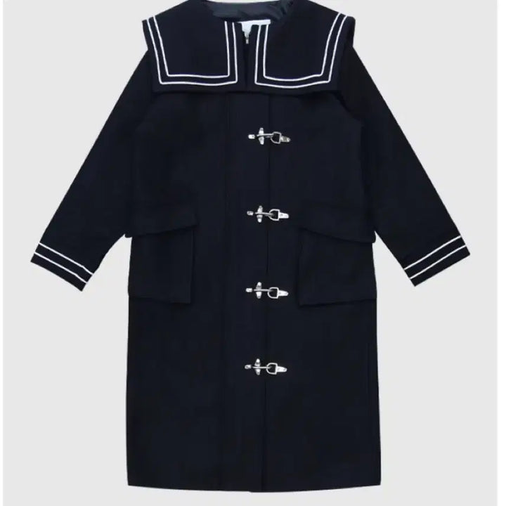 [BUNJANG] Freckle Sailor Wool Long Coat / 프레클 세일러 울 롱 코트