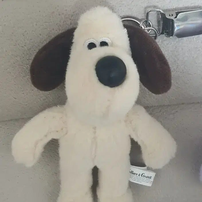 [BUNJANG] Wallace &amp; Gromit Gromit Plush Keychain / 월레스와 그로밋 그로밋 인형 키링