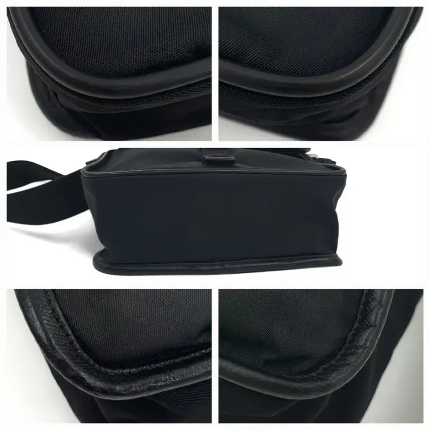 [BUNJANG] Prada Re-Nylon Black Mini Messenger Bag / 프라다 삼각로고 리나일론 블랙 미니 메신저백 숄더백