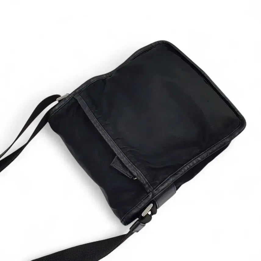 [BUNJANG] Prada Re-Nylon Black Mini Messenger Bag / 프라다 삼각로고 리나일론 블랙 미니 메신저백 숄더백