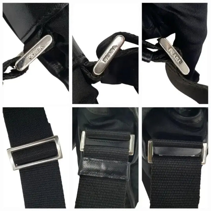 [BUNJANG] Prada Re-Nylon Black Mini Messenger Bag / 프라다 삼각로고 리나일론 블랙 미니 메신저백 숄더백
