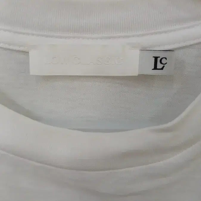 [BUNJANG] Low Classic White Cotton T-shirt LOC23AM_TS011 (S) / 로우클래식 화이트 면 티셔츠 LOC23AM_TS011 S사이즈