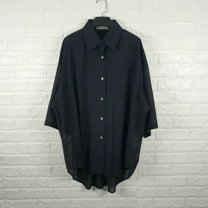 [BUNJANG] Issey Miyake Oversized See-Through Shirt / [55-66]이세이미야케 오버핏 시스루 셔츠