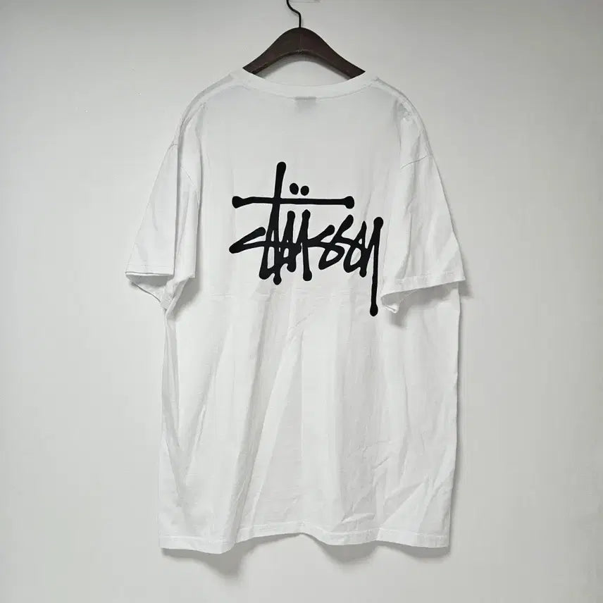 [BUNJANG] Stussy White T-Shirt (XL) / 스투시 화이트 반팔 티셔츠 새상품