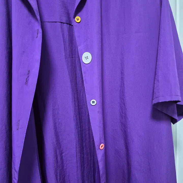 [BUNJANG] Purple Shirt Long Dress / 퍼플 셔츠원피스