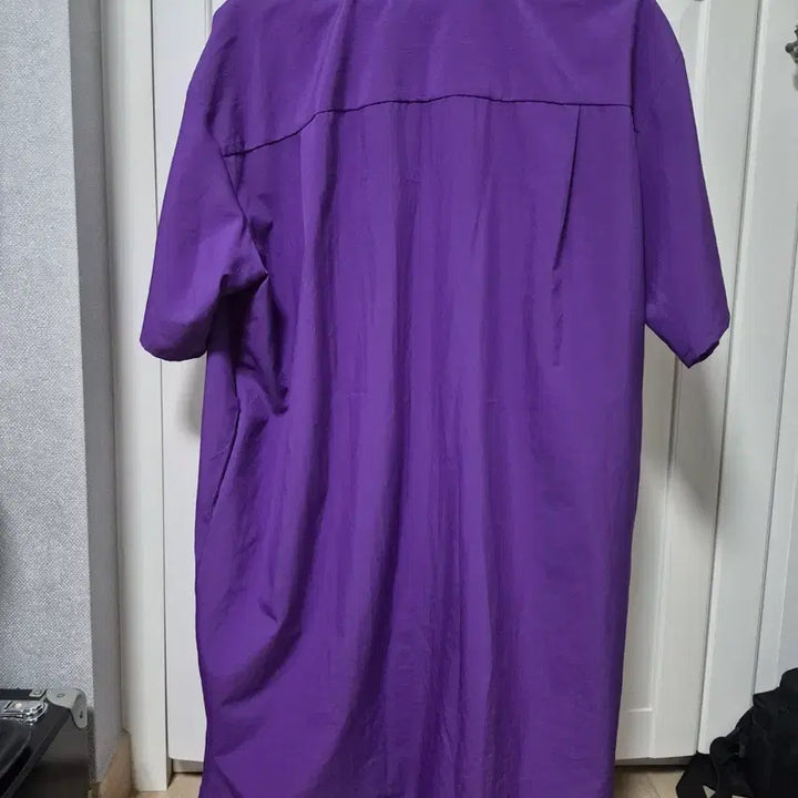 [BUNJANG] Purple Shirt Long Dress / 퍼플 셔츠원피스