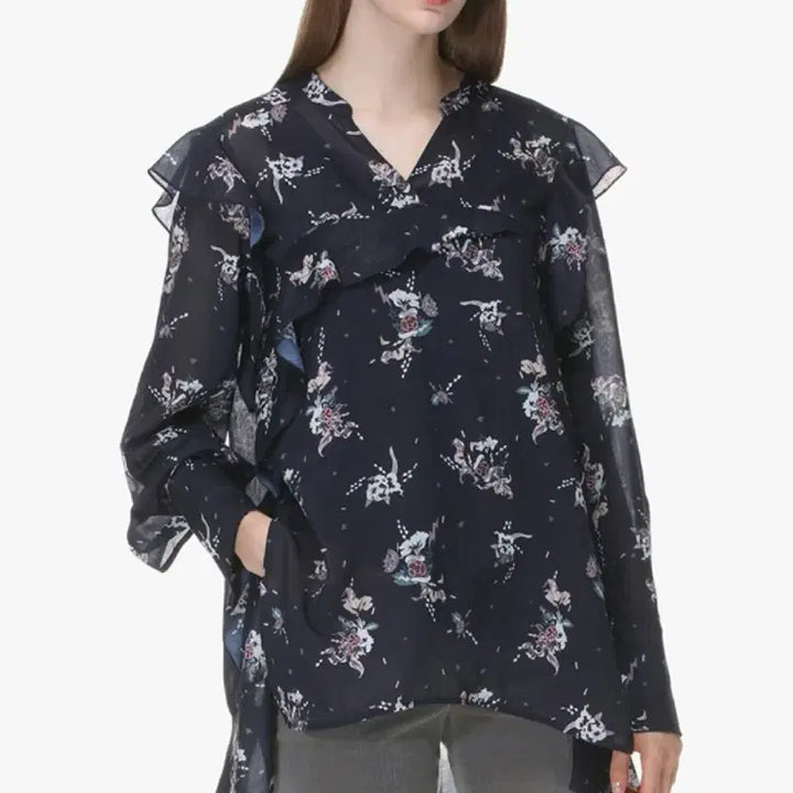 [BUNJANG] System Ruffle Blouse / 시스템 러플 블라우스