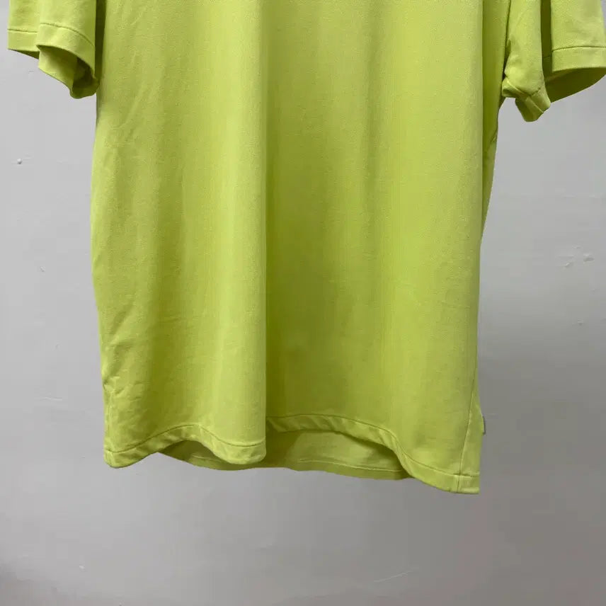 [BUNJANG] Lacoste Fluorescent Lime Short Sleeve T-Shirt - Size M / 라코스테 반팔 티셔츠 형광 라임 M JS42