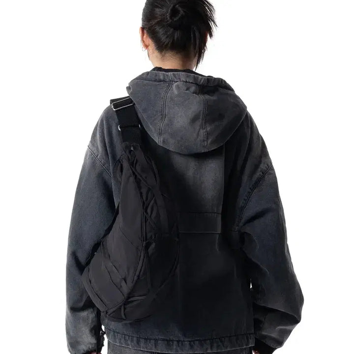 [BUNJANG] Iuga Makaras Tape Shoulder Bag Black / 이우가마카라스 테이프 숄더백 블랙 새상품