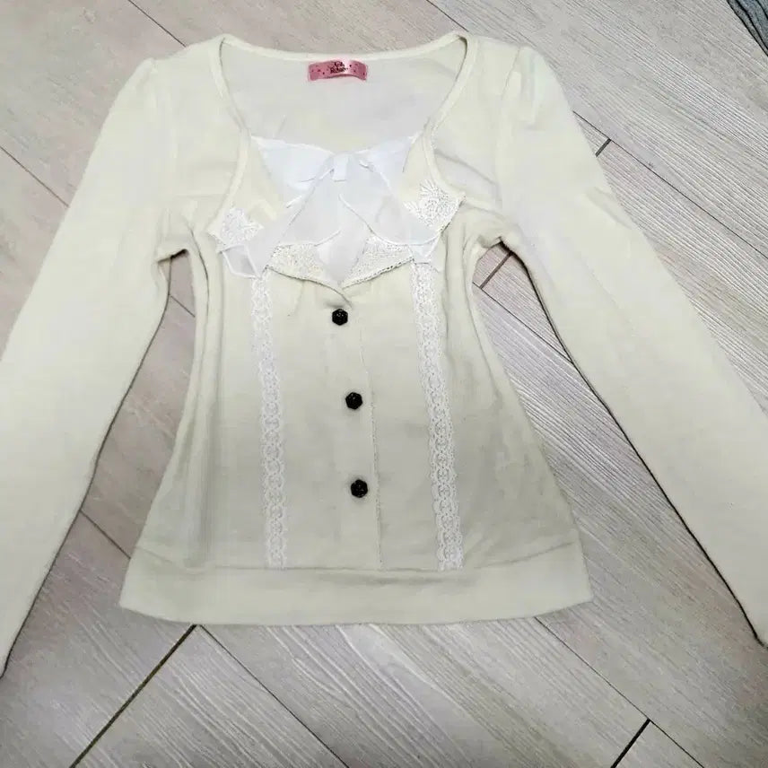 [BUNJANG] Ankrouz 00s Hime Gyaru Knit Blouse / 주말까지 판매 유일매물 앙크루즈 고전 00s 히메갸루 니트 블라우스