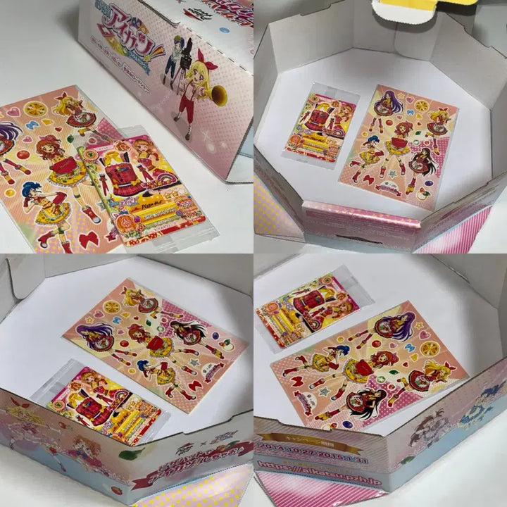 [SOLD OUT] 아이카츠 극장판 피자헛 콜라보 피자샵 코디 카드 스티커 박스 세트