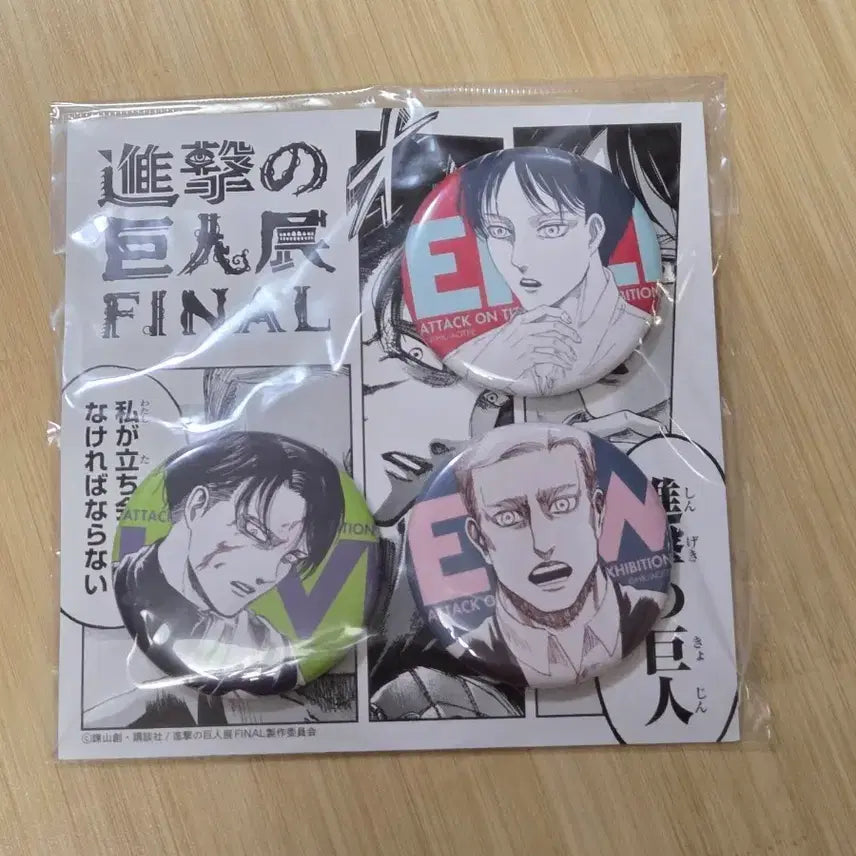 [BUNJANG] Attack on Titan Badge Set / 진격의거인 뱃지 세트