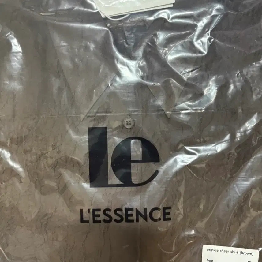 [BUNJANG] Kringkl Sheer Shirt (Brown) / 크링클 시어셔츠(브라운)