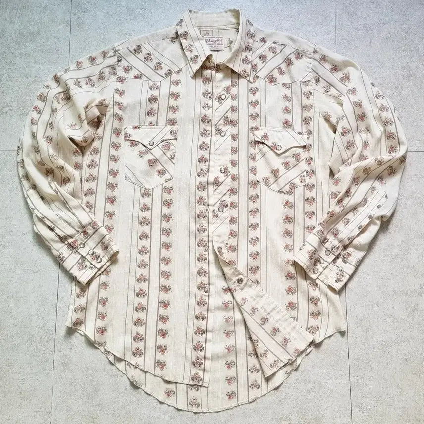 [BUNJANG] 1970s USA Wrangler Western Shirt Size L / 70s USA 랭글러 웨스턴 셔츠 16, L sz