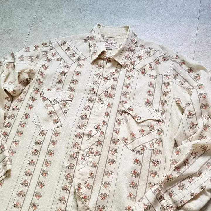 [BUNJANG] 1970s USA Wrangler Western Shirt Size L / 70s USA 랭글러 웨스턴 셔츠 16, L sz