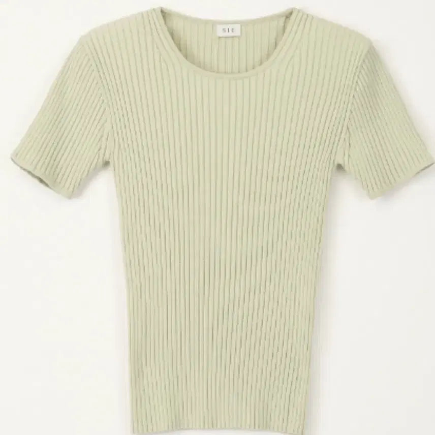 [BUNJANG] sie Sally Half Sleeve Knit Misty Olive / 시에 sie 셀리 하프 슬리브 니트 미스티 올리브
