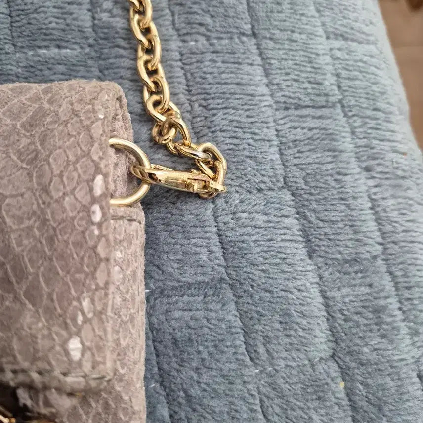 [BUNJANG] Tory Burch Snake Embossed Crossbody Bag / 토리버치 뱀피 크로스백