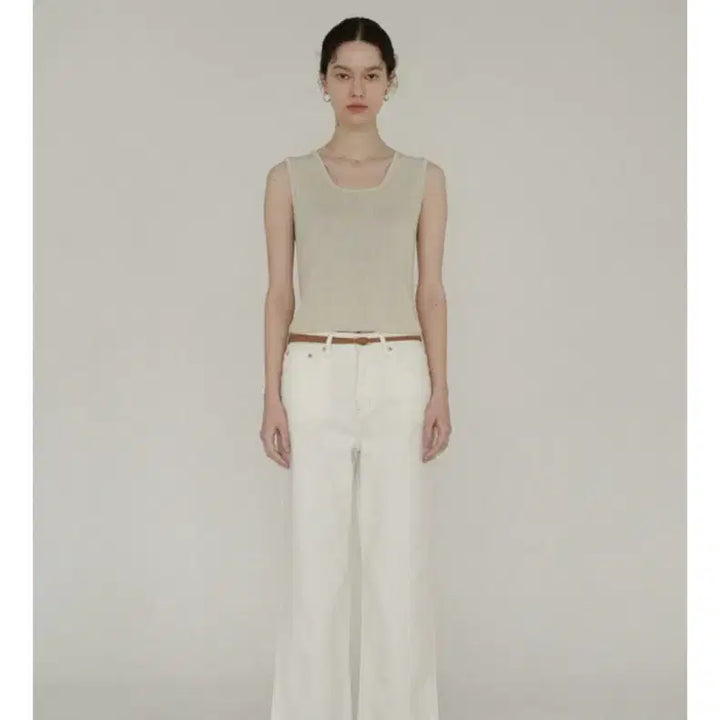 [BUNJANG] Yumeru Miw Cream Jean S+ Size / 유메르 미우 크림 진 S+ 거의새상품 50%