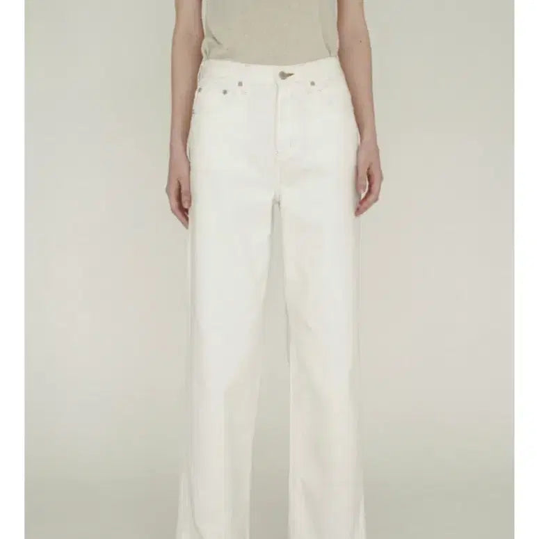 [BUNJANG] Yumeru Miw Cream Jean S+ Size / 유메르 미우 크림 진 S+ 거의새상품 50%