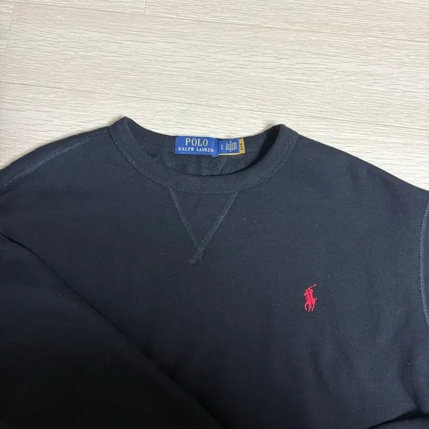[BUNJANG] Polo Black Sweatshirt / 폴로 검정 맨투맨
