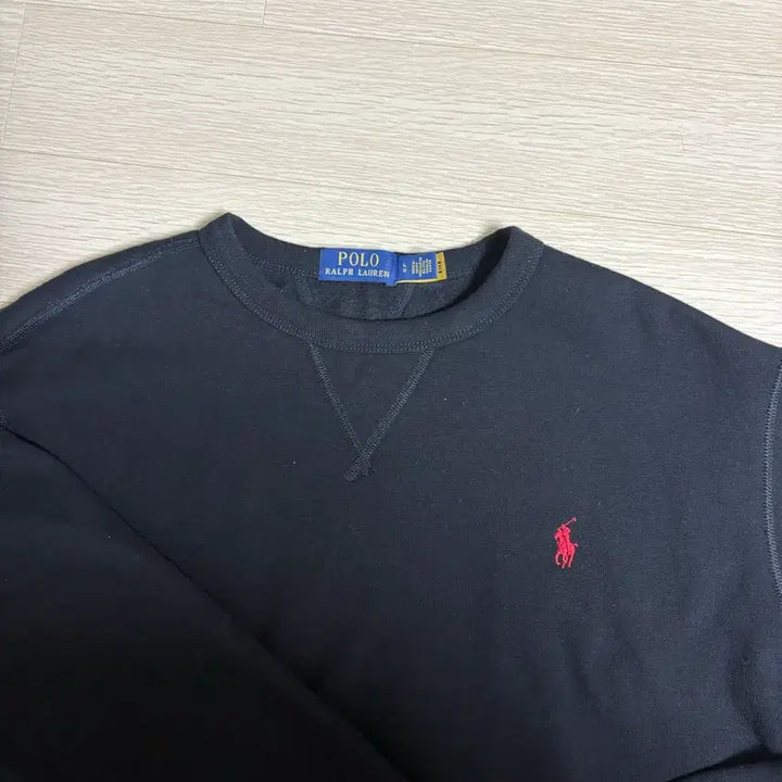 [BUNJANG] Polo Black Sweatshirt / 폴로 검정 맨투맨