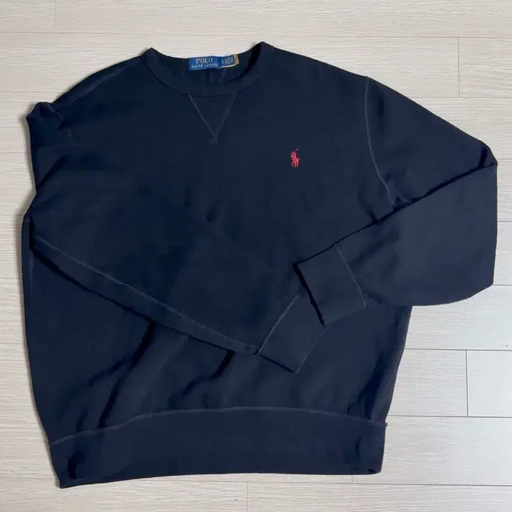[BUNJANG] Polo Black Sweatshirt / 폴로 검정 맨투맨