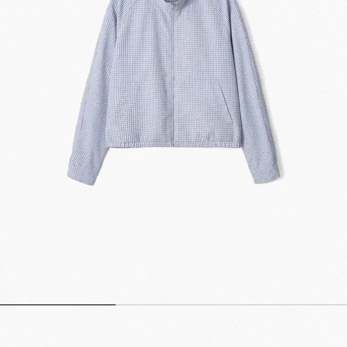 [BUNJANG] Kijun Regular Check Blouson Sky Blue / 기준 kijun Regular Check Blouson Sky Blue