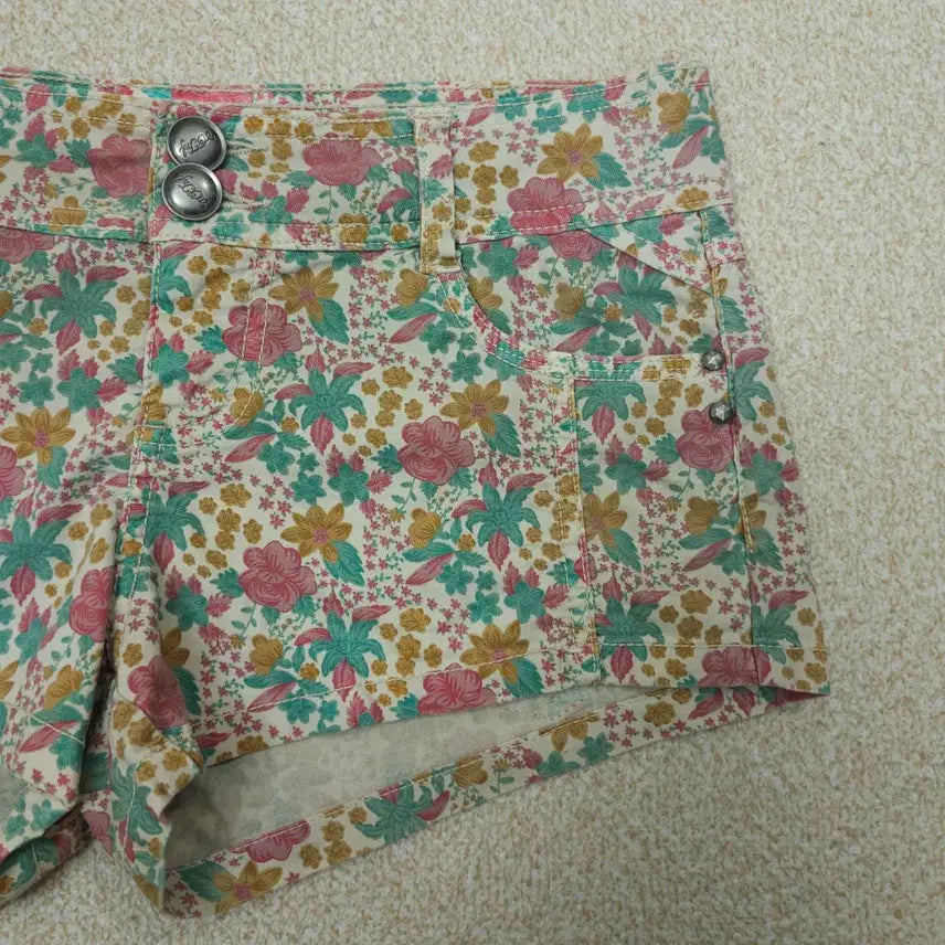 [BUNJANG] Vintage Floral Print Shorts / (EUR36)여성 반바지 숏팬츠 플라워 빈티지 바캉스 W3099