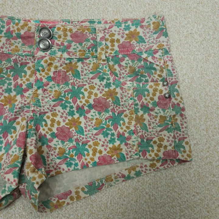 [BUNJANG] Vintage Floral Print Shorts / (EUR36)여성 반바지 숏팬츠 플라워 빈티지 바캉스 W3099