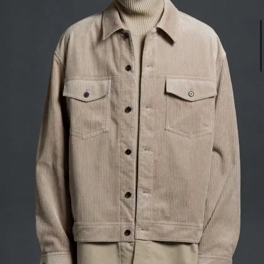 [BUNJANG] Jill Stuart New York Corduroy Layered Shacket L / [새상품급] 질스튜어트뉴욕 코듀로이 레이어드 셔켓