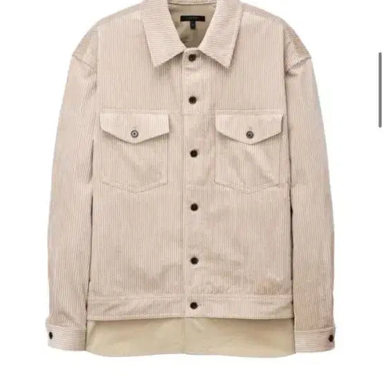 [BUNJANG] Jill Stuart New York Corduroy Layered Shacket L / [새상품급] 질스튜어트뉴욕 코듀로이 레이어드 셔켓