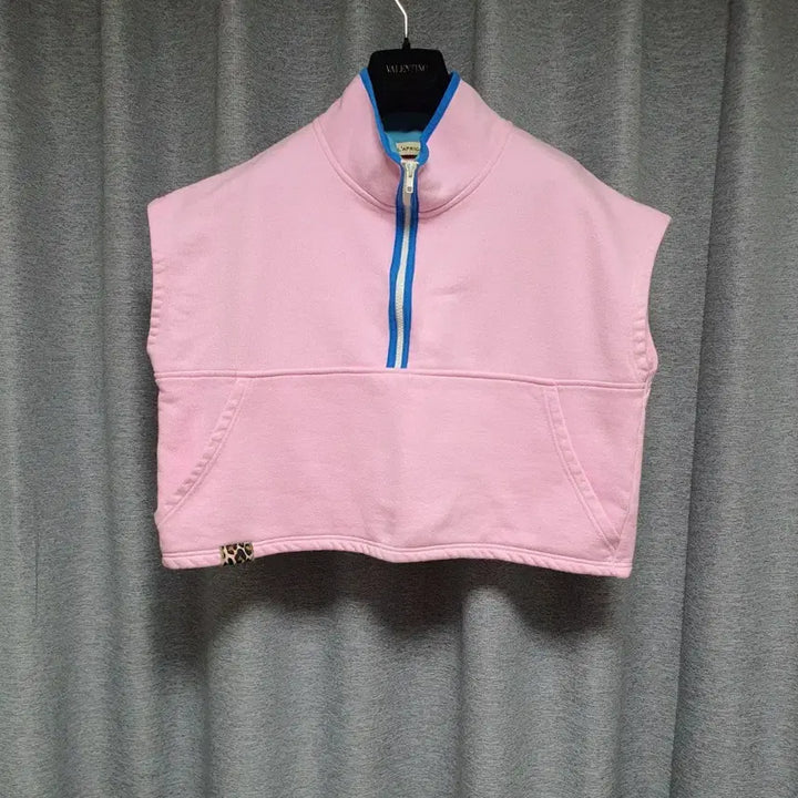 [BUNJANG] Lapricala Jua Half-Zip Short Sleeve Sweatshirt / Lapricala 라프리카라 주아 반집업 반팔 맨투맨 F