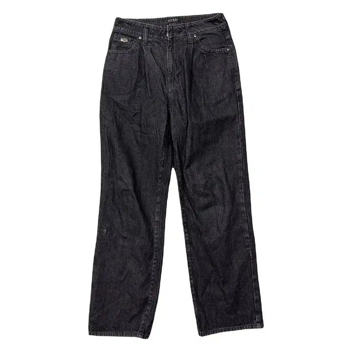 [BUNJANG] Guess Logo Jeans Black Cotton 100% Size 28 / 게스 로고 청바지 70(28)
