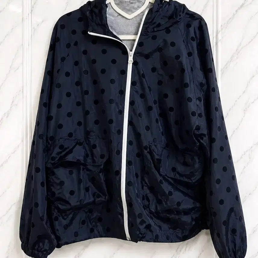 [BUNJANG] Oheisyo Frill Windbreaker (Navy) / 오헤시오 프릴 바람막이 (네이비)