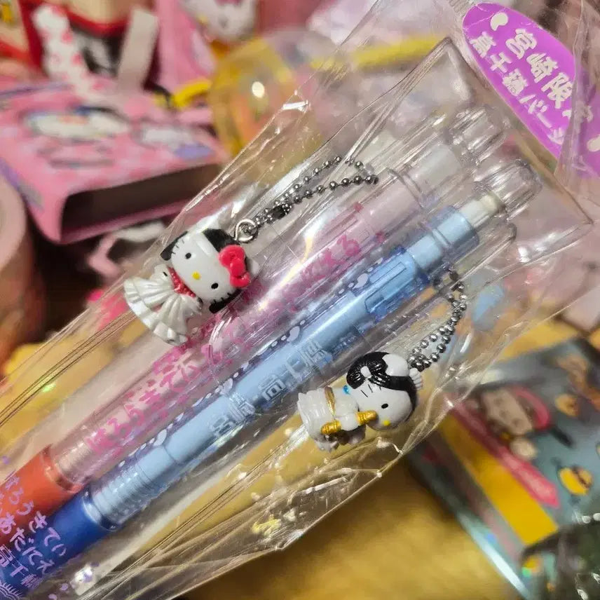 [BUNJANG] Hello Kitty Sharp Pen Set (Miyazaki Limited Edition) / 헬로키티 샤프 볼펜 세트 (미야자키 한정)
