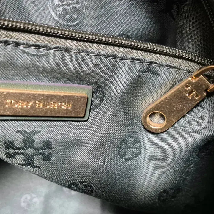 [BUNJANG] Tory Burch Ella Tote Bag / 토리버치 로고 토트백 카키색