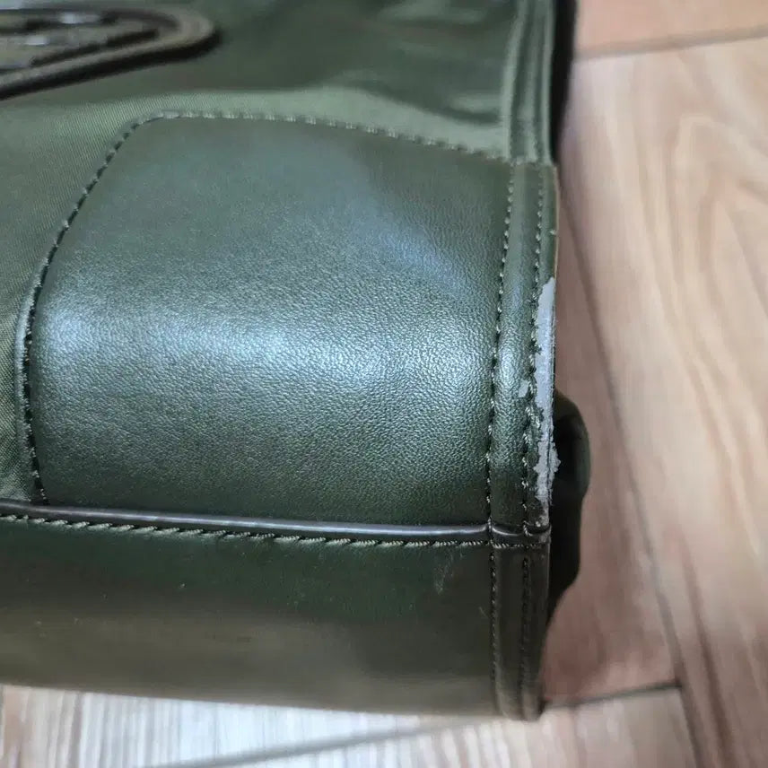 [BUNJANG] Tory Burch Ella Tote Bag / 토리버치 로고 토트백 카키색