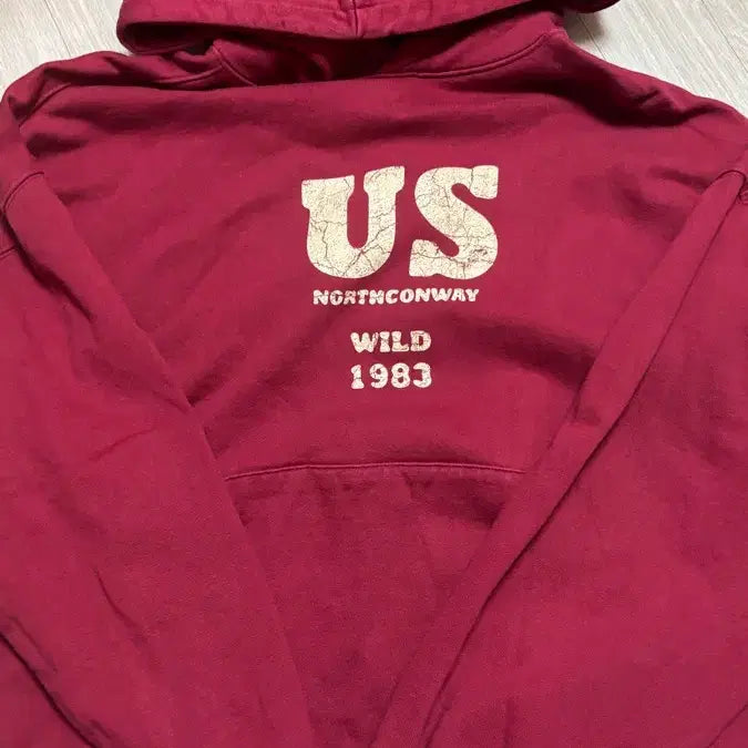 [BUNJANG] Wild Things U.S. WILD Burgundy Hoodie / 와일드띵스 U.S WILD 후드 버건디 CL