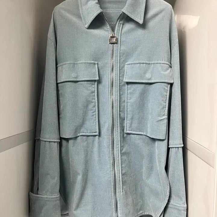 [BUNJANG] Wooyoungmi Blue Corduroy Jumper Size 48 / 우영미 블루 코듀로이 점퍼 48사이즈