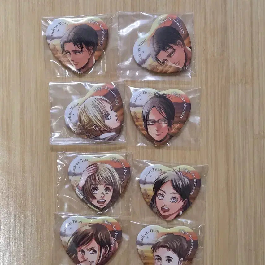 [BUNJANG] Attack on Titan Can Badge Bundle Set / 진격의 거인 캔뱃지 일괄