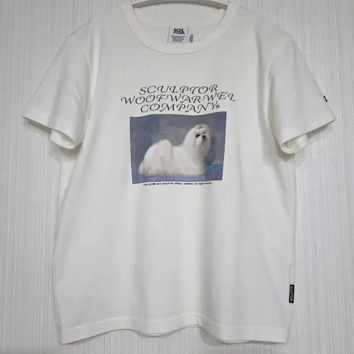 [BUNJANG] Sculptor Maltese White T-Shirt M / 스컬프터 말티즈 화이트 반팔 m
