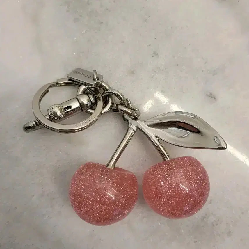 [BUNJANG] Coach Glitter Cherry Charm / 새제품)정품 코치 글리터 체리키링